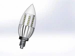 lampu yang dipimpin Model 3D