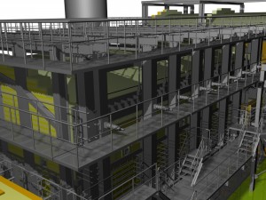 glass melting furnace -a full working project 3D Модель