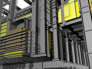 glass melting furnace -a full working project 3D Model