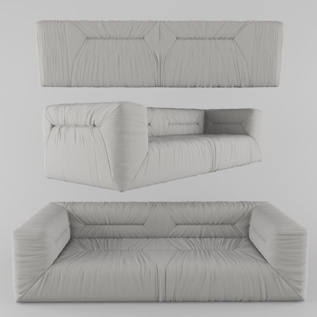 sofa 3D 模型 .c4d .max .obj .3ds .fbx .stl .blend 