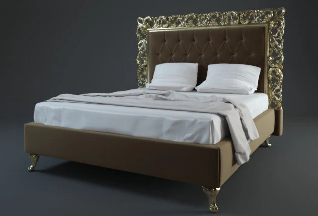 Bett 3D Modell .c4d .max .obj .3ds .fbx .stl .blend 