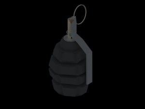 low-poly f1 granede Modelo 3D