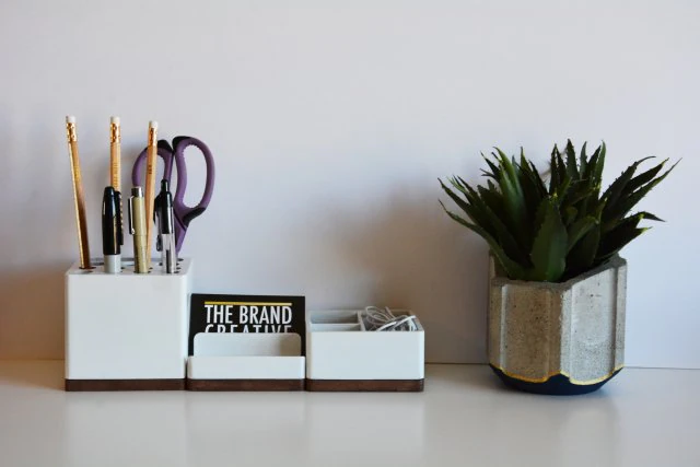 Modular Desk Organizer 3D Print Model .c4d .max .obj .3ds .fbx .stl .blend