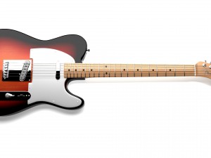 fender telecaster 1966 sunburst 3Dモデル