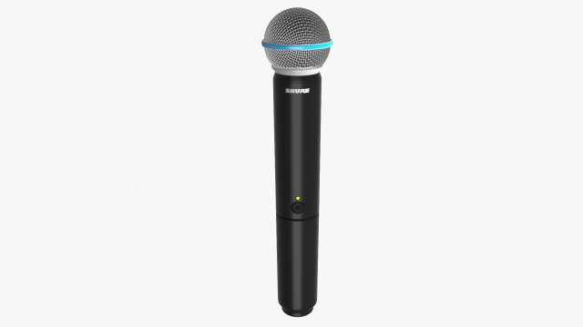 microphone shure beta 58a wireless Modello 3D .c4d .max .obj .3ds .fbx .stl .blend 