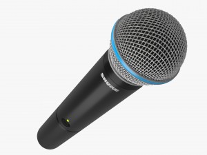 microphone shure beta 58a wireless Modello 3D