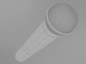 microphone shure beta 58a wireless 3D Model