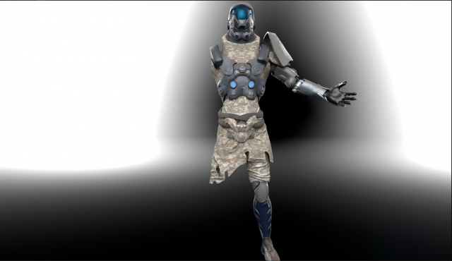 scifi robot Modèle 3D .c4d .max .obj .3ds .fbx .stl .blend 