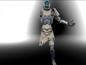 rob&ocirc; de fic&ccedil;&atilde;o cient&iacute;fica Modelo 3D