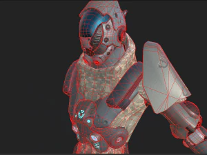 scifi robot 3D Model