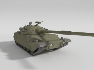 abt-120 - realistic cold war era mbt 3D Model
