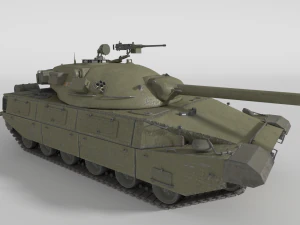 abt-120 - realistic cold war era mbt 3D Model
