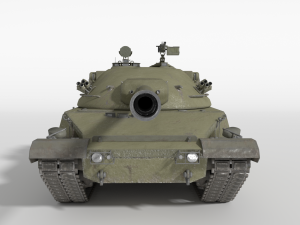 abt-120 - realistic cold war era mbt Model 3D