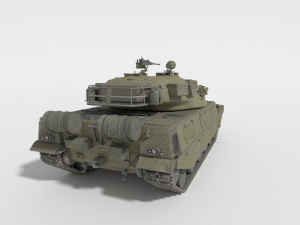 abt-120 - realistic cold war era mbt Model 3D