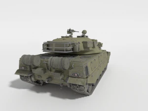 abt-120 - realistic cold war era mbt 3D Model