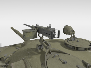 abt-120 - realistic cold war era mbt Model 3D