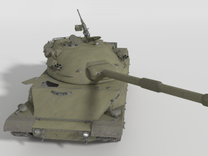 abt-120 - realistic cold war era mbt Model 3D