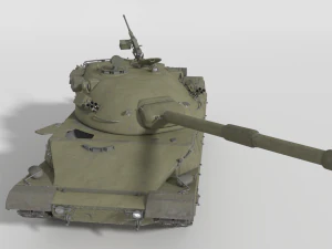 abt-120 - realistic cold war era mbt 3D Model