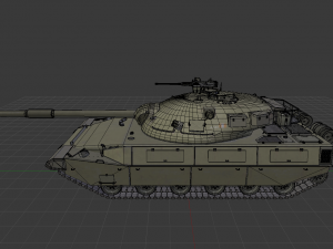 abt-120 - realistic cold war era mbt Model 3D
