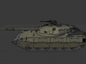 abt-120 - realistic cold war era mbt 3D Model