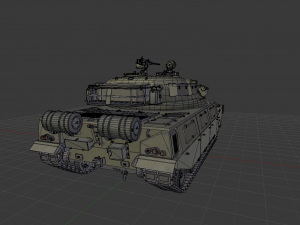abt-120 - realistic cold war era mbt Model 3D