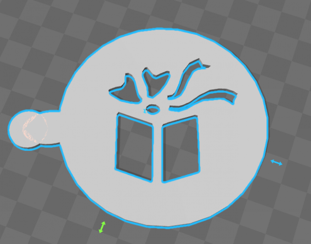 stencil for cappuccino 3D प्रिंट मॉडल .c4d .max .obj .3ds .fbx .stl .blend 
