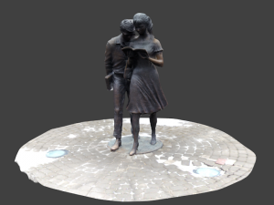 monument shura and lidochka 3d 3D मॉडल