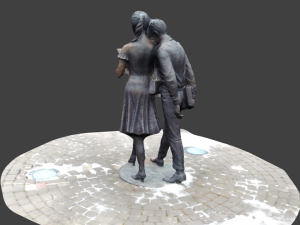 monument shura and lidochka 3d 3D 모델