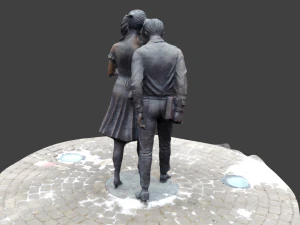 monument shura and lidochka 3d 3D Model