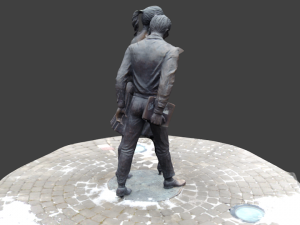monument shura and lidochka 3d 3D 모델