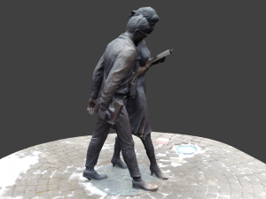monument shura and lidochka 3d 3D 모델