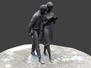 monument shura and lidochka 3d 3D Model