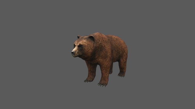 bear game model 3D Model .c4d .max .obj .3ds .fbx .stl .blend 