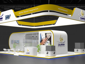exhibition stand booth 108 sqm Modèle 3D