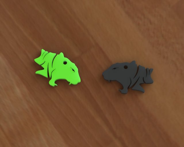 tiger keychain Model Cetak 3D .c4d .max .obj .3ds .fbx .stl .blend 