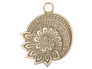 mandala flower pendant 1 3D प्रिंट मॉडल