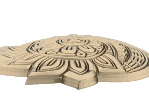 mandala flower pendant 1 3D-printmodel