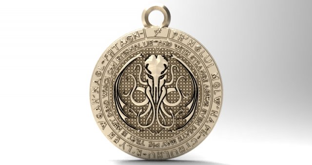 cthulhu pendant 6 Model Cetak 3D .c4d .max .obj .3ds .fbx .stl .blend 