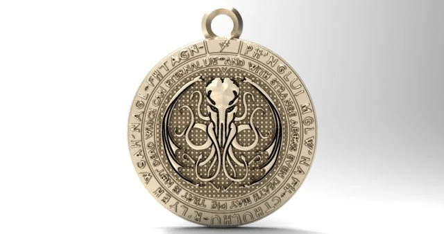 cthulhu pendant 6 3D Print Model .c4d .max .obj .3ds .fbx .stl .blend 