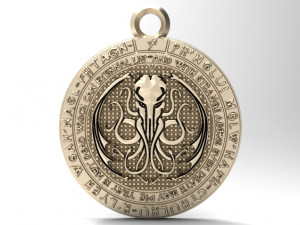 cthulhu pendant 6 Model do druku 3D