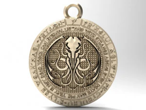 кулон Ктулху 6 3D Принт Модель