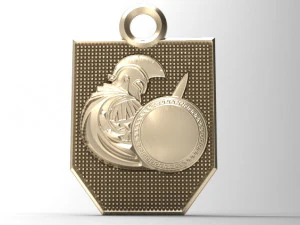 pingente espartano 6 Modelo de Impressão 3D