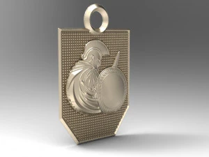 spartan pendant 6 3D Print Model