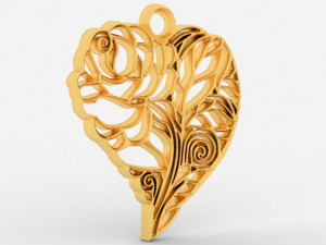 heart pendant 8 3Dプリントモデル