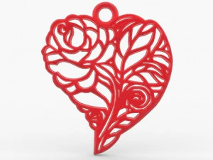 heart pendant 8 3D Print Model