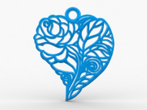 heart pendant 8 3Dプリントモデル