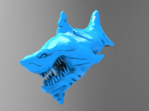 angry shark 3 3D Print Model