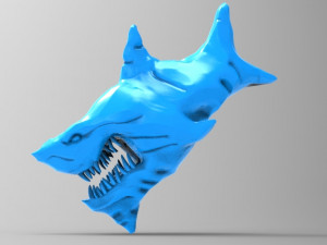 angry shark 3 3D-printmodel