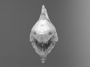 angry shark 3 3D-printmodel