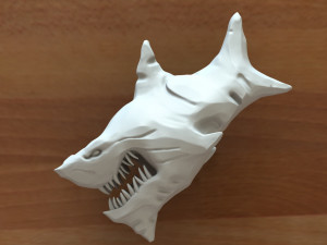 angry shark 3 3D-printmodel